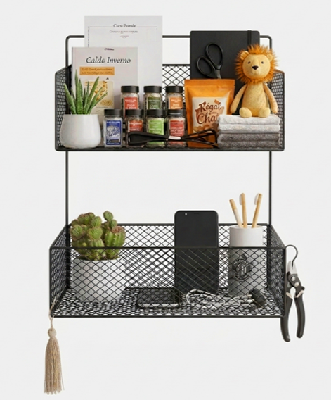 kitchen storage rack for spices and bottles
