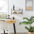 2 Tier Bracket Accent Shelf (3) Floating Bracket Farmhouse Two-Tier Wall Shelf