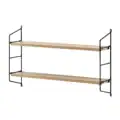 2 Tier Bracket Accent Shelf (5) Floating Bracket Farmhouse Two-Tier Wall Shelf
