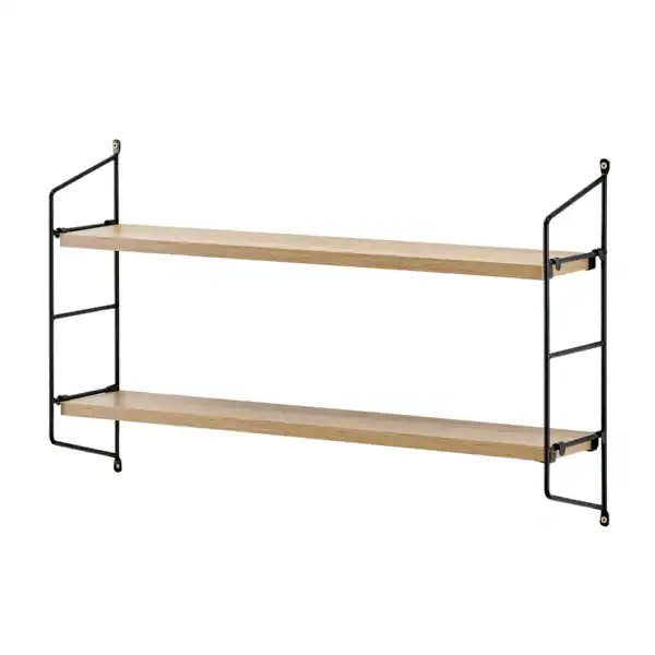 2 Tier Bracket Accent Shelf (5) Floating Bracket Farmhouse Two-Tier Wall Shelf