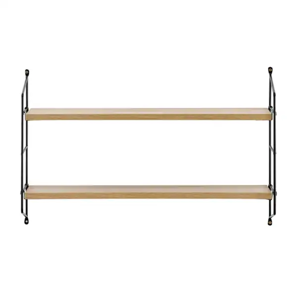 2 Tier Bracket Accent Shelf (6) Floating Bracket Farmhouse Two-Tier Wall Shelf