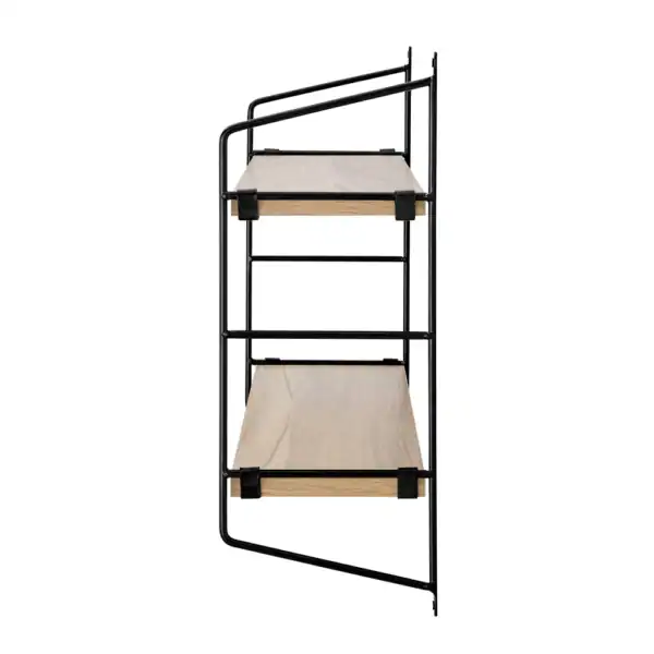 2 Tier Bracket Accent Shelf (8) Floating Bracket Farmhouse Two-Tier Wall Shelf