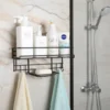 wall mounted storage rack with soap holder