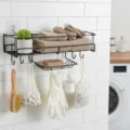3in1 (13) multipurpose wall shelf with hooks
