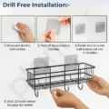 wall mounted storage rack no drill