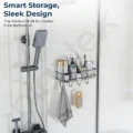Multipurpose Bathroom Shelf | Wall Mounted Storage Rack for Kitchen & Bathroom