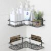 wall mounted bathroom storage rack no drill