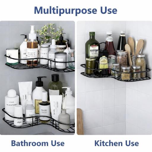 adhesive kitchen organizer shelf
