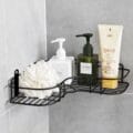 Space saving adhesive shelf for modern homes.