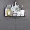 self adhesive bathroom organizer shelf
