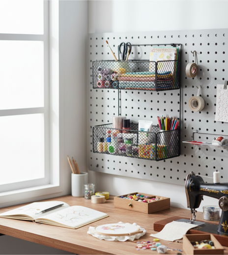 2 layer wall mounted shelf rack for kitchen and bathroom