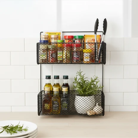 NEW HB (2) multi purpose wall mounted organizer rack