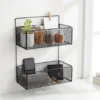 wall mounted iron shelf rack for home storage