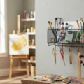 NEW MESH RACK (1) Wall Mounted Mesh Storage Baskets | Adhesive Hanging Organizer for Kitchen & Bathroom