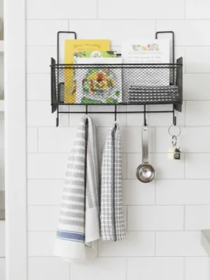 kitchen mesh storage rack