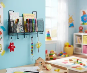 adhesive hanging basket organizer