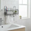 NEW MESH RACK (8) bathroom wall storage baskets
