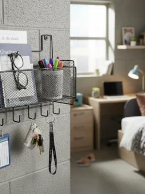 wall mounted mesh storage baskets