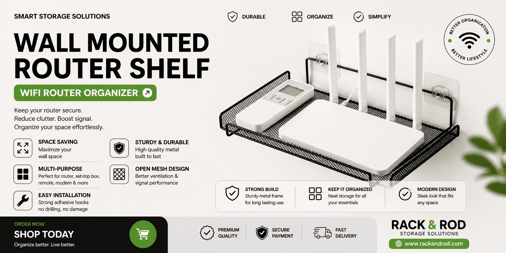 WALL MOUNT WIFI RACK