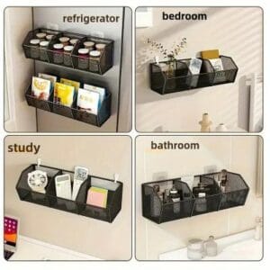 wall mounted multipurpose storage basket