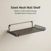 adhesive wall shelf for router and cables